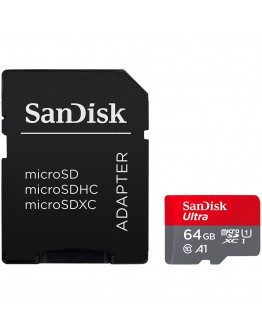 SanDisk Ultra microSDXC 64GB + SD Adapter 140MB/s