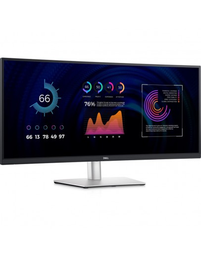 Монитор Dell P3424WE, 34 Curved, WQHD AG, IPS, 21:9, 5ms, 