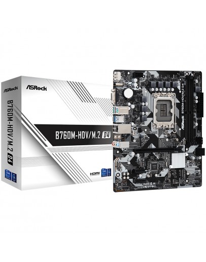 ASROCK MB Desktop B760M-HDV/M.2 D4 (S1700, 2x