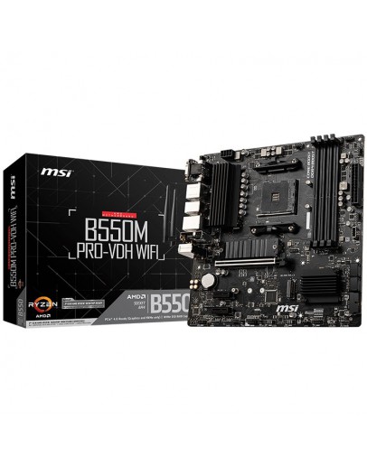 MSI B550M PRO-VDH WIFI,m-ATX,Socket AM4,AMD B550