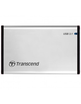 Transcend 0GB StoreJet 2.5 (SATA), USB 3.1, Alumin