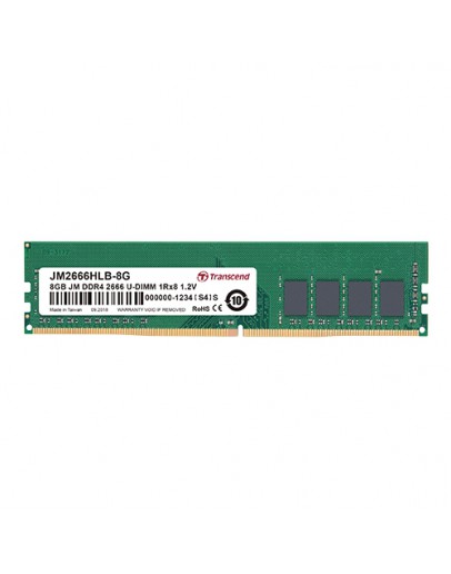 Transcend 8GB JM DDR4 2666Mhz U-DIMM 1Rx8 1Gx8 CL1