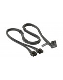 Seasonic модулен кабел Modding Cable 600W Black 90 degree - PCIe 5.0 12VHPWR - SS-2x8P-90-12V-2x6-600-BK