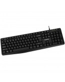 CANYON Wired Keyboard, 104 keys, USB2.0, Black,