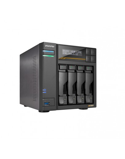 Asustor Lockerstor 4 Gen3 AS6804T 4 Bay NAS, AMD R