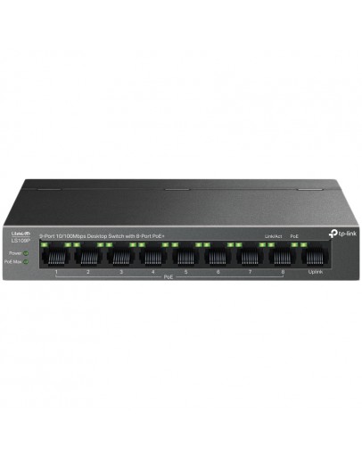 TP-Link LS109P 9-Port 10/100 Mbps Desktop Switch