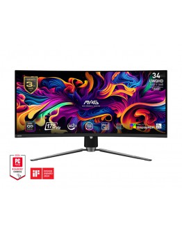 Монитор MSI MAG 341CQP QD-OLED, 34, 175Hz, 0.03ms, UWQHD 3