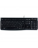 LOGITECH K120 Corded Keyboard - BLACK - USB - US