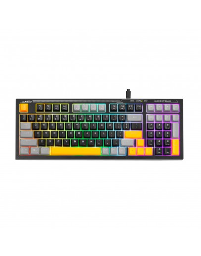 Marvo геймърска клавиатура Gaming Keyboard Soldat S50A - Rainbow, 98 keys - MARVO-K638A