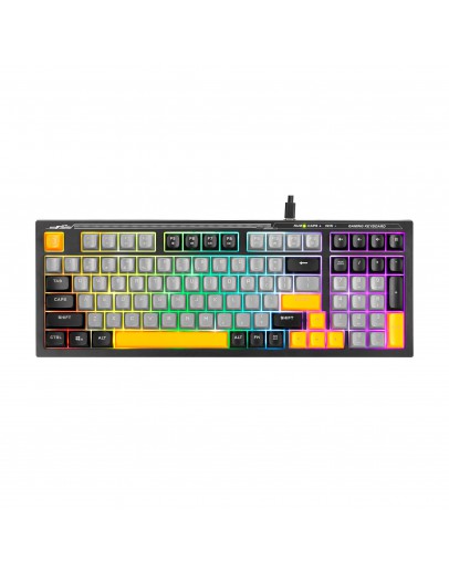 Marvo геймърска клавиатура Gaming Keyboard Soldat S50B - Rainbow, 98 keys - MARVO-K638B