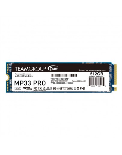 TEAM SSD MP33 PRO 512 M2 PCI-E