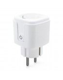 Смарт контакт No brand PST-ZEU-003, Мониторинг, 220V, 16A, Wi-Fi, Tuya Smart, Бял - 91017