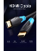 Vention Кабел HDMI v2.0 M / M 4K/60Hz Gold - 12M Black - AACBM