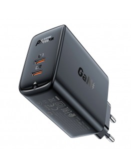 Acefast Универсално зарядно за стена Charger Wall GaN PD50W - A29 - USB-C x 2, Black