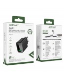 Acefast Универсално зарядно за стена Charger Wall GaN Quick Charge 18W - A90 - USB-A x 1, Black