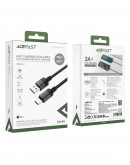 Acefast Кабел USB-A to USB-C Cable 60W 1.2m - C9-04 - Black