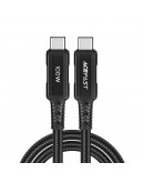 Acefast Кабел USB-C to USB-C Cable 100W 2m Aluminum alloy - C4-03 - Black