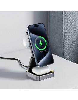 Acefast настолно устройство за безжично зареждане Desktop 3-in-1 Wireless Charging Holder - E20 Black