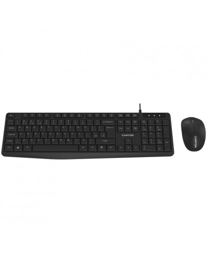 CANYON SET-W01 Keyboard+Mouse Wireless Black