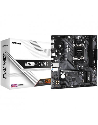 ASROCK MB Desktop A620M-HDV/M2, AM5, 2x DDR5, 1x