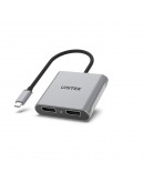 Unitek Адаптер Adapter USB-C M to DisplayPort x 2 F - 8K@30Hz, MST - V1404A