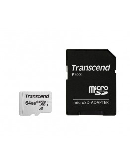 Transcend 64GB microSD w/ adapter UHS-I U1 A1