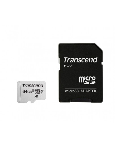 Transcend 64GB microSD w/ adapter UHS-I U1 A1