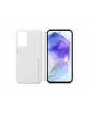 Samsung A55 Smart View Wallet Case White