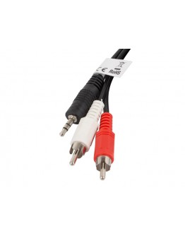 Lanberg mini jack 3.5mm (M) 3 pin -> 2X RCA (chinc