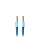 Lanberg mini jack 3.5mm M/M 3 pin cable 3m, blue p