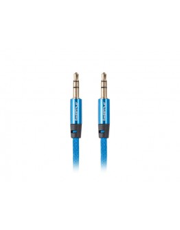 Lanberg mini jack 3.5mm M/M 3 pin cable 1m, blue p