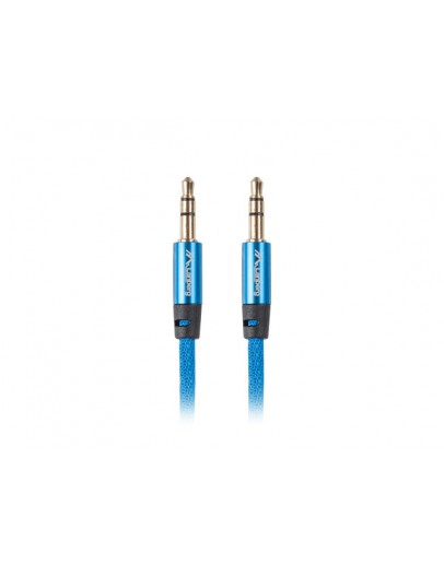 Lanberg mini jack 3.5mm M/M 3 pin cable 1m, blue p