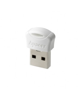 Apacer 64GB White Flash Drive AH116 Super-mini - U