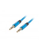 Lanberg mini jack 3.5mm M/M 3 pin cable 2m, blue p