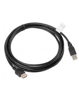 Lanberg extension cable USB 2.0 AM-AF 2.0, 3m, bla