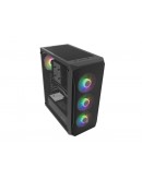 Fury PC Case Shobo SH4F RGB Midi Tower, Window, Bl