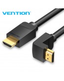 Vention Кабел HDMI Right Angle 270 Degree v2.0 M / M 4K/60Hz Gold - 1.5M Black - AAQBG