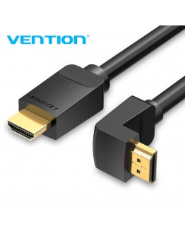 Vention Кабел HDMI Right Angle 270 Degree v2.0 M / M 4K/60Hz Gold - 1.5M Black - AAQBG