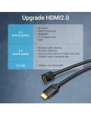 Vention Кабел HDMI Right Angle 270 Degree v2.0 M / M 4K/60Hz Gold - 1.5M Black - AAQBG