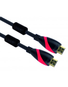 VCom Кабел HDMI M / M Ultra HD 4k2k Gold +2 Ferrite v1.4 ethernet 3D - CG525D-5m