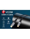 VCom кабел USB4.0 Type-C/Type-C 20Gbps, 240W - CU521M-2m