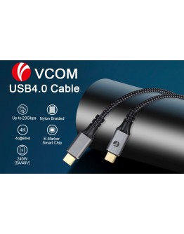 VCom кабел USB4.0 Type-C/Type-C 20Gbps, 240W - CU521M-2m