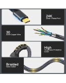 VCom кабел USB4.0 Type-C/Type-C 20Gbps, 240W - CU521M-2m