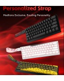 Madlions професионална геймърска механична клавиатура Professional Gaming Mechanical Keyboard MAD 60 HE Flagship - 8K, Magnetic Amber Pro Switches - White