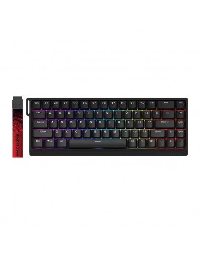 Madlions професионална геймърска механична клавиатура Professional Gaming Mechanical Keyboard MAD 68 HE Flagship - 8K, Magnetic Amber Pro Switches - Black