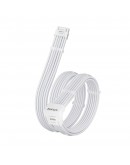 1stPlayer модулен кабел Custom Sleeved Modding Cable White - PCIe 5.0 12VHPWR M/M - FM2-B-WH