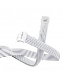 1stPlayer модулен кабел Custom Sleeved Modding Cable White - PCIe 5.0 12VHPWR M/M - FM2-B-WH