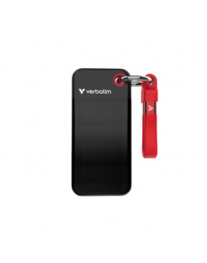 Verbatim Pocket SSD USB 3.2 Gen 2 1TB Black/Red