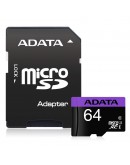 ADATA 64GB MicroSDXC UHS-I CLASS 10 (with adapter)