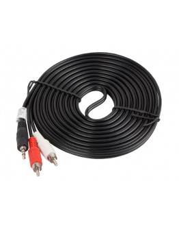 Lanberg mini jack 3.5mm (M) 3 pin -> 2X RCA (chinc